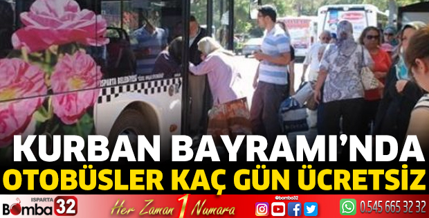 Halk Otobüsleri Kurban Bayramı’nda  kaç gün ücretsiz