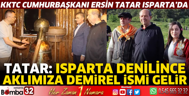 KKTC Cumhurbaşkanı Ersin Tatar, Isparta'da