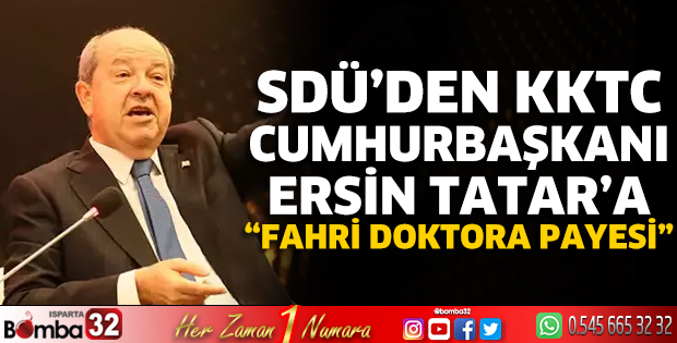 KKTC Cumhurbaşkanı Ersin Tatar’a “Fahri Doktora Payesi”