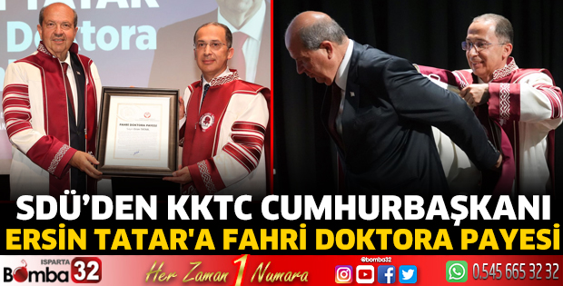 KKTC Cumhurbaşkanı Ersin Tatar'a Fahri Doktora Payesi